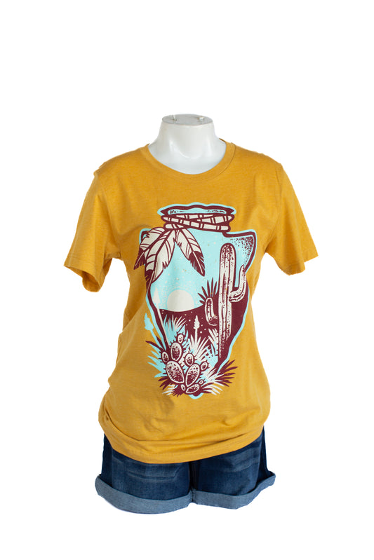 Arrow Desert T-shirt Mustard