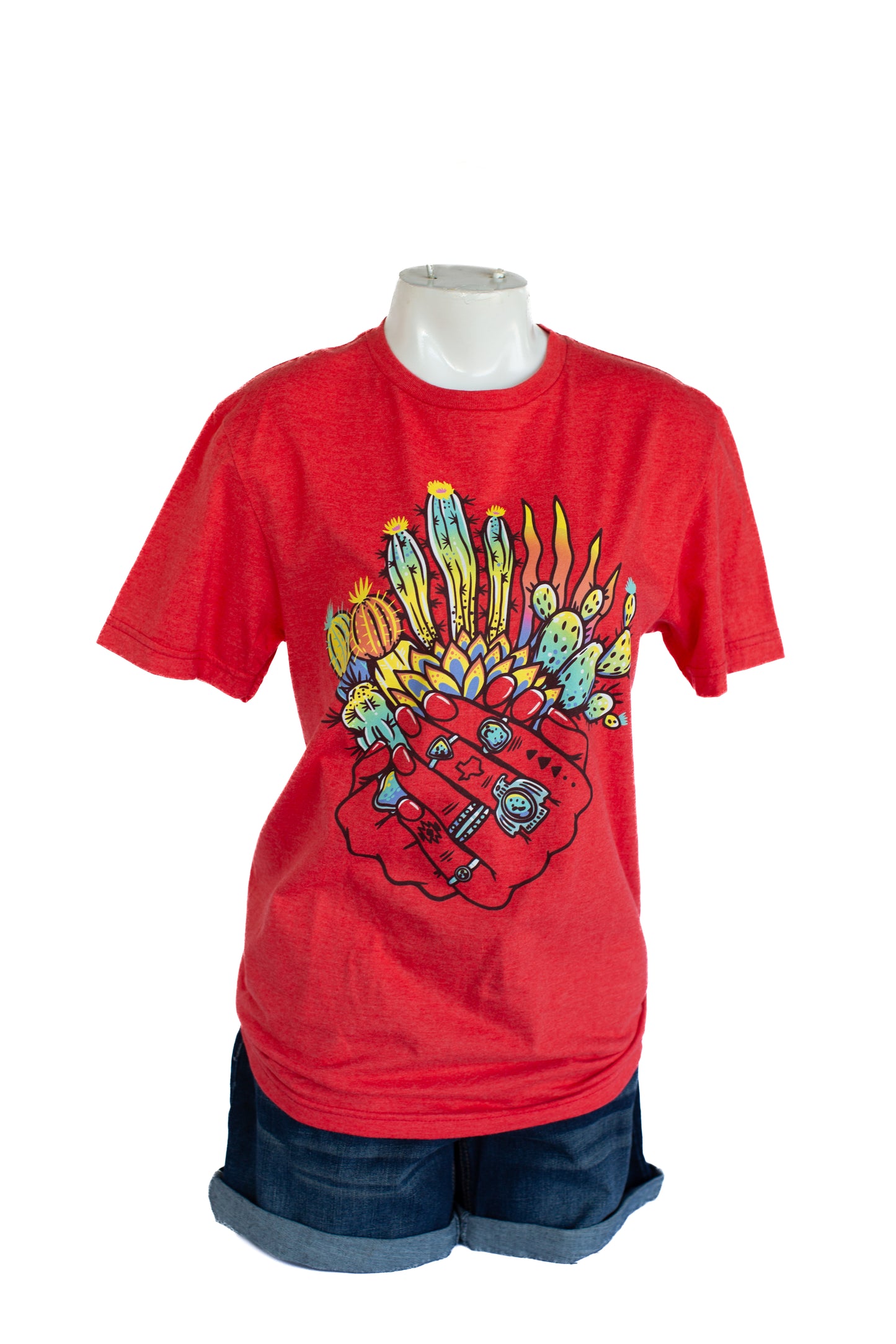 Helping Hands T-shirt Candy Red