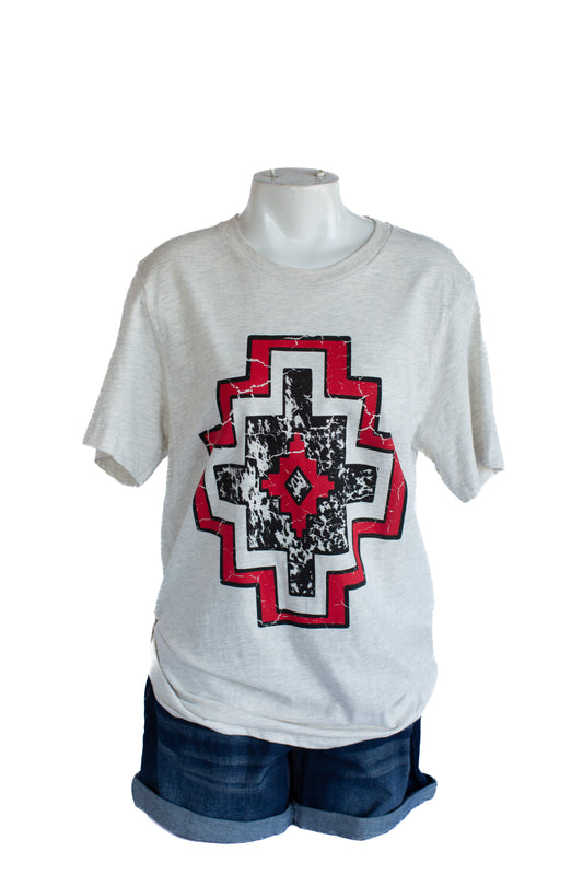 Sterling Creek Rebel Red Aztec T-Shirt