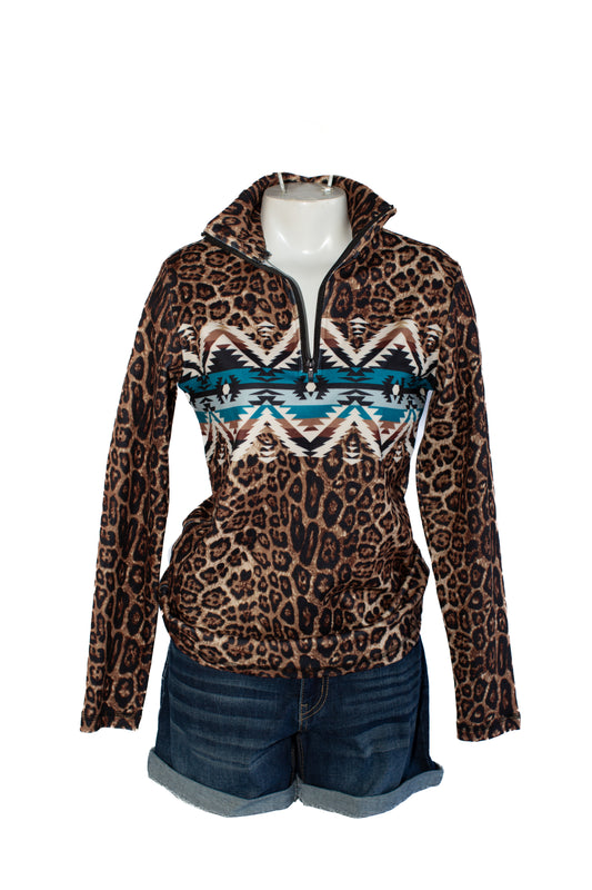 Sterling Kreek Lady In Leopard Pullover